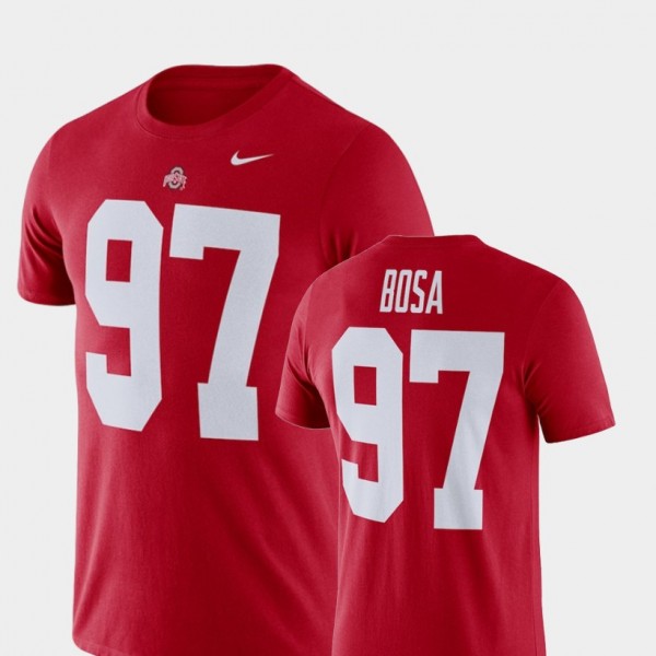 Ohio State Buckeyes Joey Bosa Men's #97 Scarlet Performance College Football T-Shirt 2404HXEY4